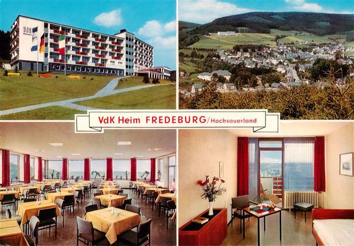 Fredeburg Schmallenberg VdK Heim Fredeburg Gastraum Zimmer Panorama