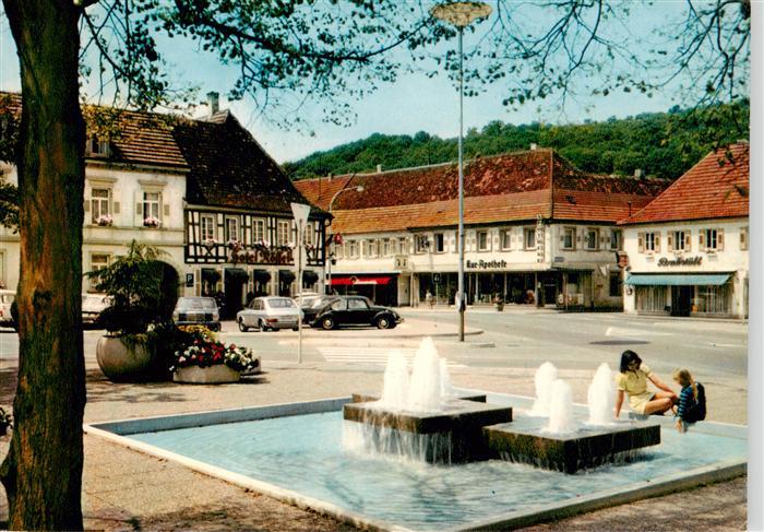 Bad Bergzabern Ludwigsplatz Brunnen