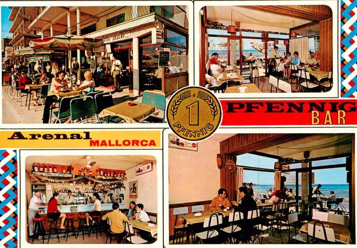 Arenal  Mallorca ES Pfennig Bar Gastraeume Bar