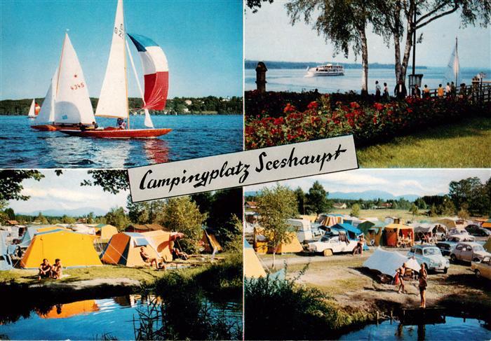 Seeshaupt Starnberger See Campingplatz Segelboote