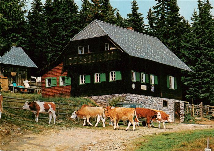 Moenichwald Steiermark AT Kaltwiesenhuette Jausenstation Spitzbauer
