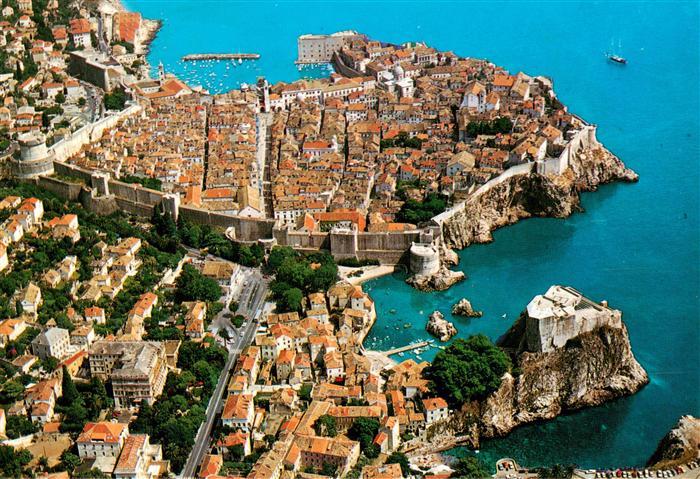 Dubrovnik Ragusa Croatia Fliegeraufnahme