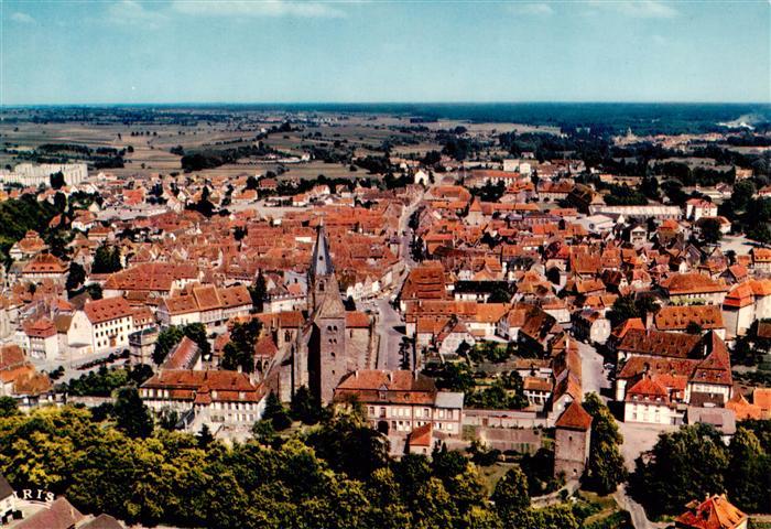 Wissembourg Weissenburg Alsace Vue generale aerienne