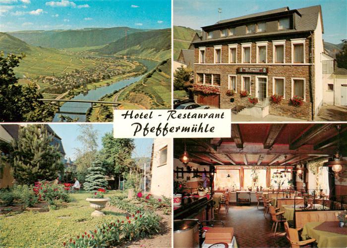 Bruttig-Fankel Moselpartie Hotel Restaurant Pfeffermuehle Gastraum Garten