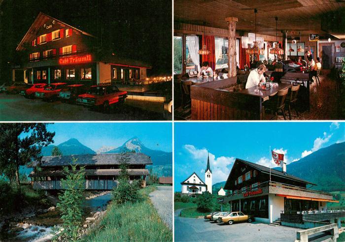 Giswil Giswyl OW Treff Cafe Traeumli Gastraum Sonnenterrasse