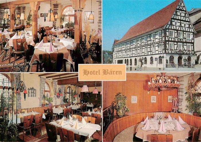 Sigmaringen Hotel Gasthof Baeren Gastraeume Fachwerkhaus
