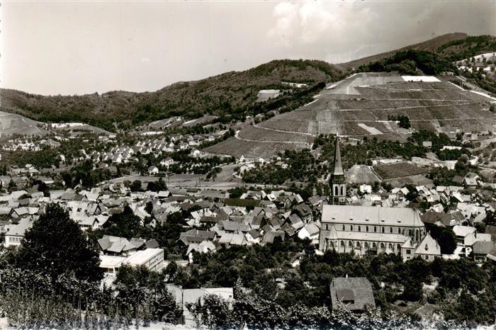 Kappelrodeck Panorama mit Kirche