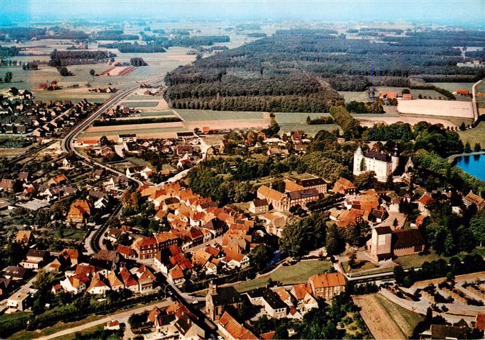 Gemen Borken Jugendburg und Ortsmitte Fliegeraufnahme