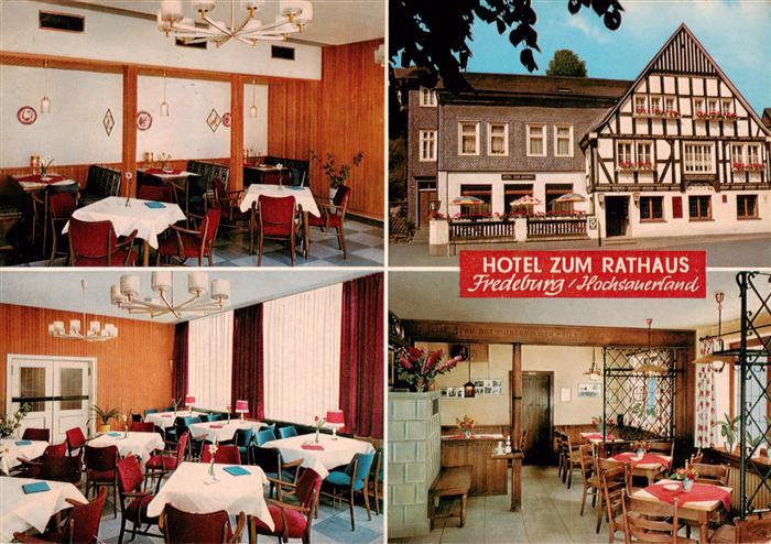 Fredeburg Schmallenberg Hotel Pension zum Rathaus Gastraeume
