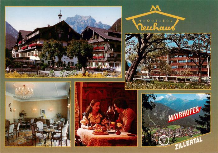 Mayrhofen Zillertal AT Hotel Neuhaus Gastraeume Panorama