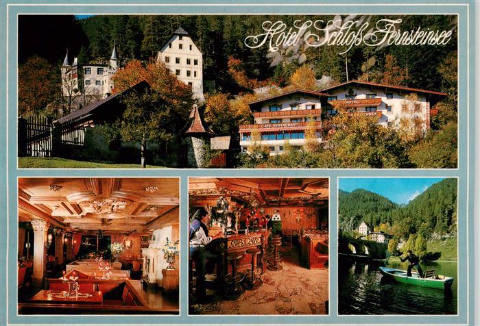 Nassereith Tirol AT Hotel Schloss Fernsteinsee Gastraum Bar Forellenfischer