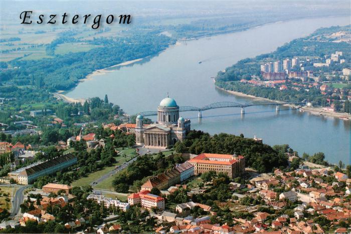 Esztergom HU Fliegeraufnahme