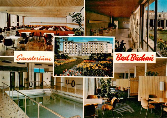 Bad Buchau Federsee Sanatorium Speisesaal Park Hallenbad Gastraum