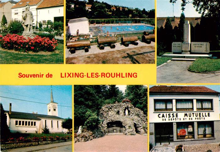 Lixing-les-Rouhling 57 Moselle Monument Schwimmbad Gedenkstaette Kirche Grotte C