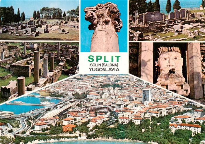 Split Spalato Croatia Ruinen Fliegeraufnahme