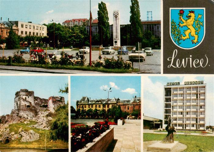 Levice Lewenz SK Teilansichten Ruine Schloss Hotel Rozkvet