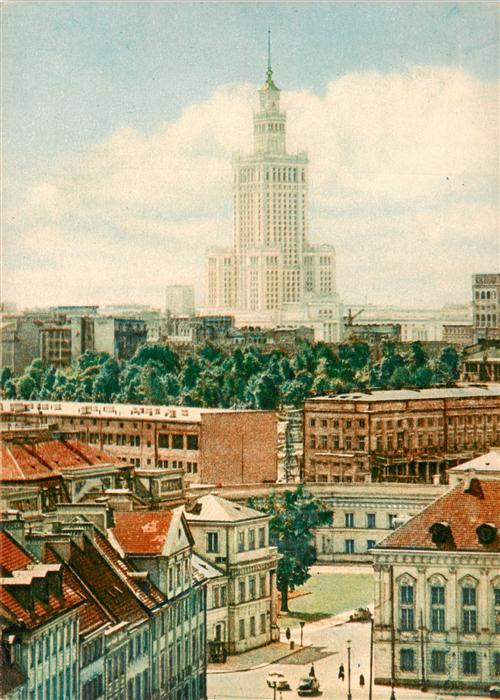 Warszawa Widok na Palac Kultury