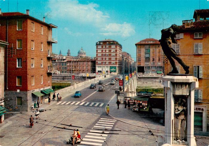 Parma Emilia-Romagna IT Monumento a Filippo Corridoni e Ponte di mezzo