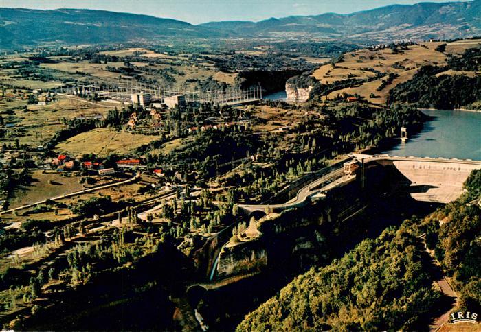 Barrage de Genissiat 01 Ain Vue d’ensemble prise par avion