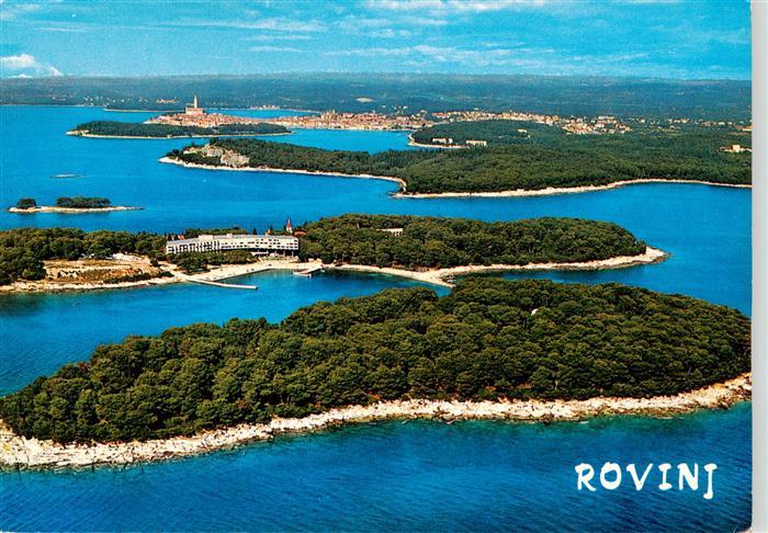 Rovinj Rovigno Istrien Croatia Fliegeraufnahme