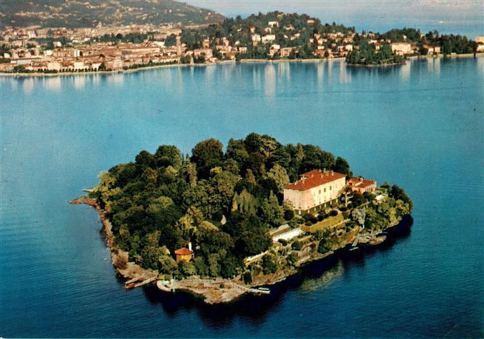Isola Madre Lago Maggiore Stresa IT e Verbania dall'aereo
