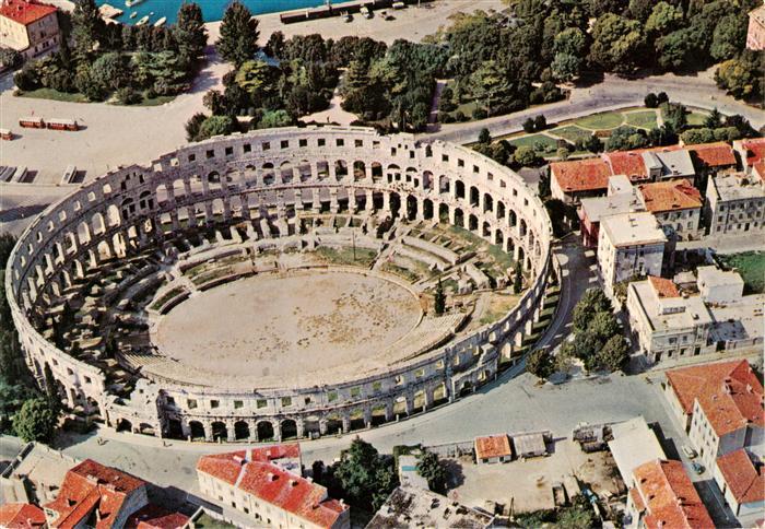 Pula Pola Croatia Arena Fliegeraufnahme