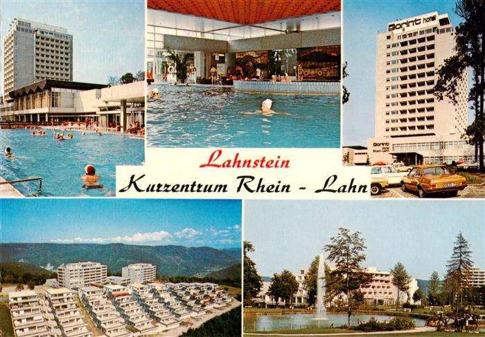 Lahnstein Kurzentrum Rhein Lahn Frei und Hallenbad Fliegeraufnahme Dorint Hotel