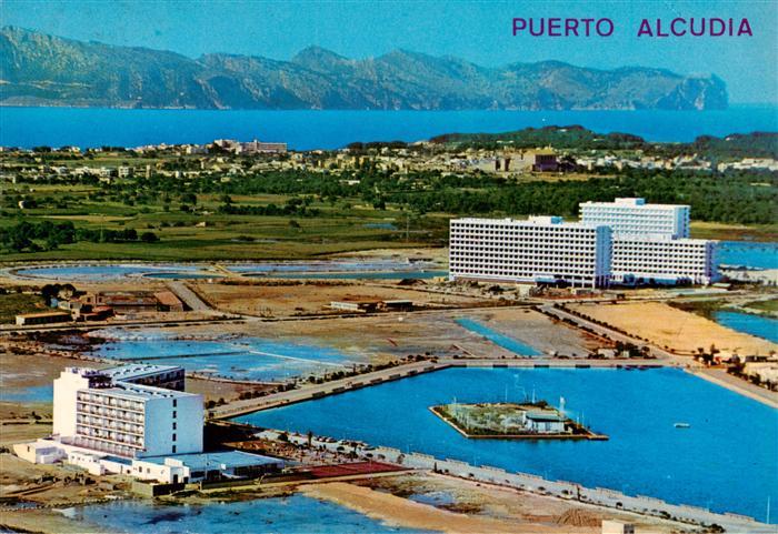 Puerto Alcudia Mallorca ES Fliegeraufnahme