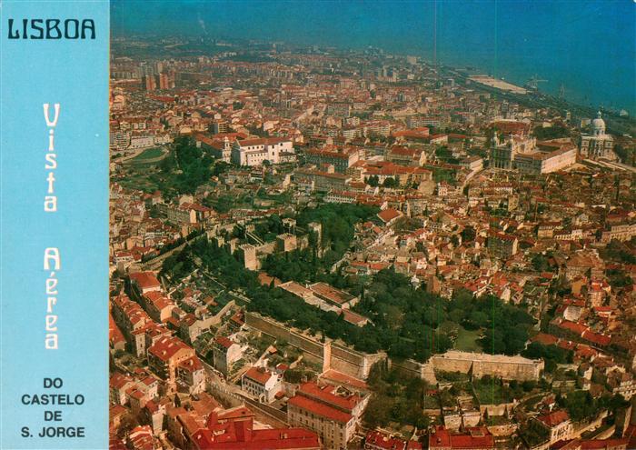 Lisboa Lisbon Lissabon PT Do Castelo de S Jorge Fliegeraufnahme