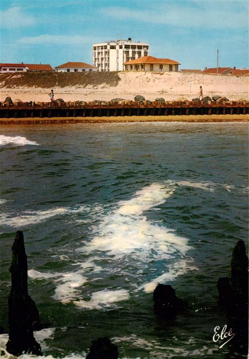 Mimizan Plage 40 Landes Entree du Courant Au fond Hotel Cote d Argent