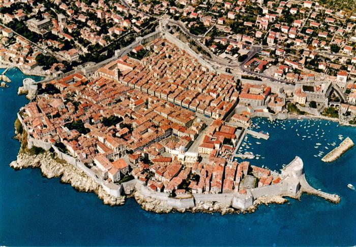 Dubrovnik Ragusa Croatia Fliegeraufnahme