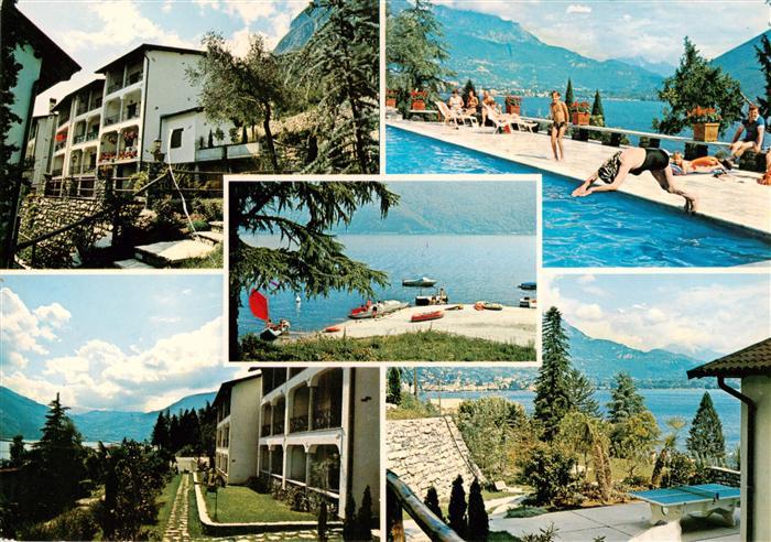 Porlezza Lago di Lugano IT Club Parco San MarcoPanorama Schwimmbad Terrasse