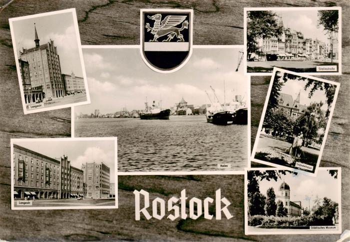 ROSTOCK  CITY Langestrasse Stalinstrasse Staendehaus Staedt Museum