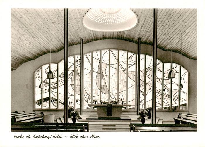 Ascheberg Holstein Kirche Inneres Blick zum Altar