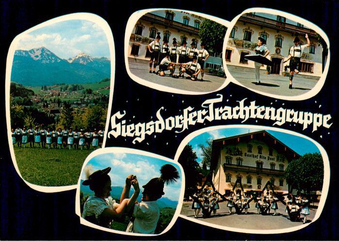 Siegsdorf  Oberbayern Siegsdorfer Trachtengruppe Teilansichten
