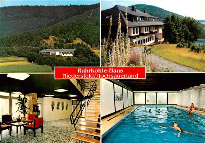 Niedersfeld Winterberg Ruhrkohle Haus Eingangshalle Park Hallenbad