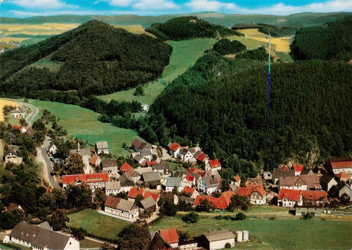 Deifeld Medebach Gasthof und Pension Oberreuter Fliegeraufnahme