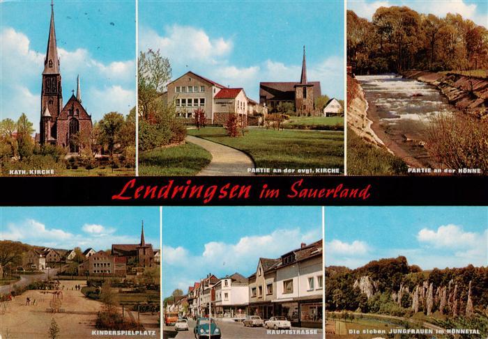 Lendringsen Sauerland Kath Kirche Ev Kirche Hoennepartie Kinderspielplatz Haupts