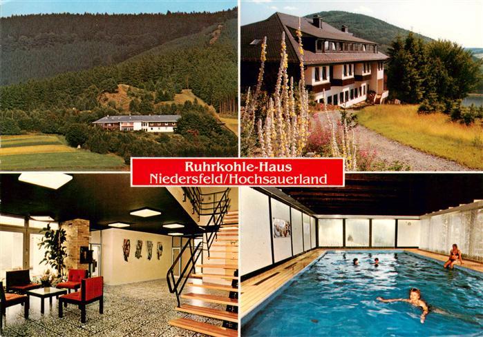 Niedersfeld Winterberg Ruhrkohle Haus Panorama Eingangshalle Hallenbad
