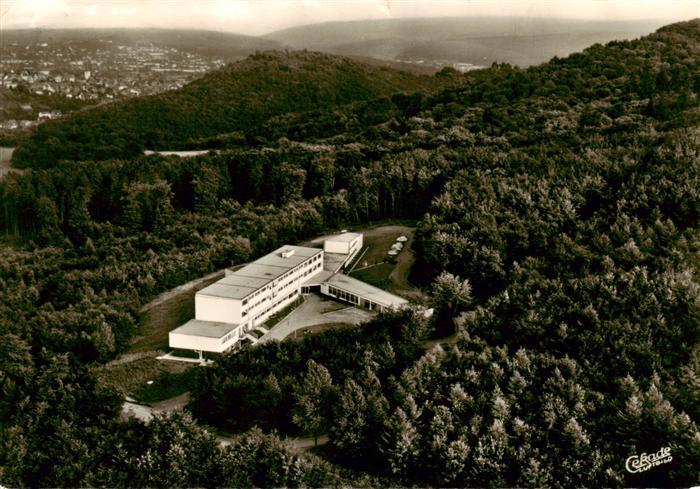 Arnsberg  Westfalen Landesforstschule Obereimer Fliegeraufnahme