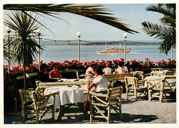 Meersburg Bodensee Hotel Wilder Mann Terrasse