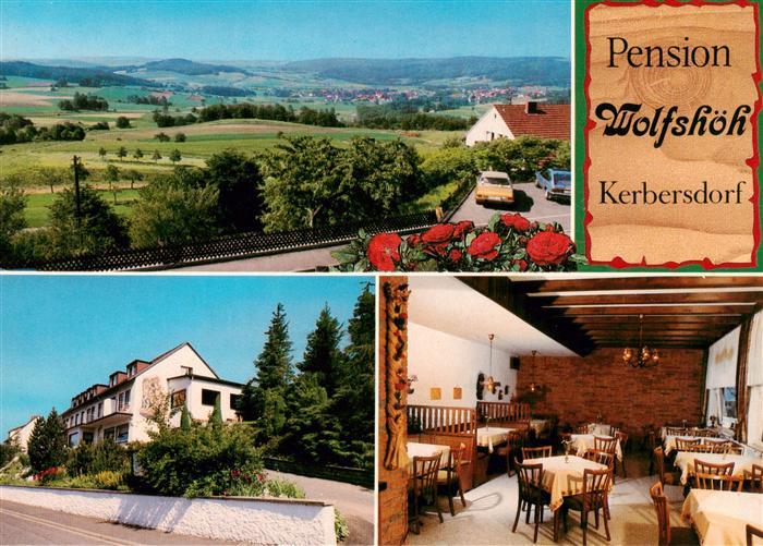 Kerbersdorf Bad Soden-Salmuenster Panorama Pension Wolfshoeh Gaststube