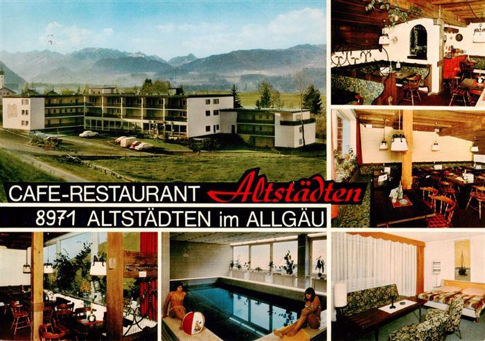 Altstaedten Allgaeu Cafe Restaurant Altstaedten Gastraeume Hallenbad Zimmer