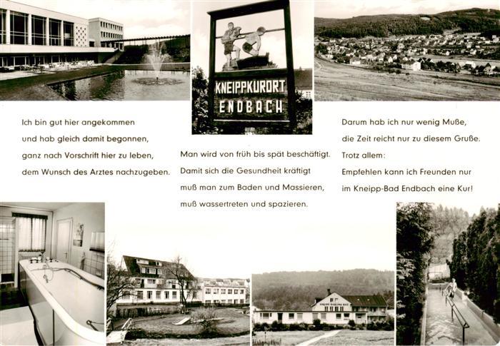 Endbach Gladenbach Kurhaus Wassertretanlage Teilansichten Panorama