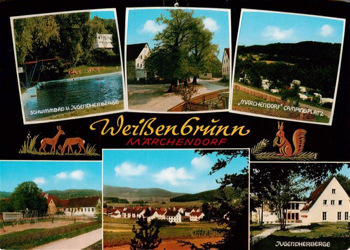 Weissenbrunn Nuernberg Schwimmbad und Jugendherberge Maerchendorf Campingplatz T