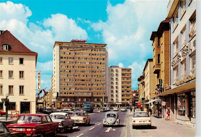 Giessen Lahn Stadtzentrum mit Dach Cafe
