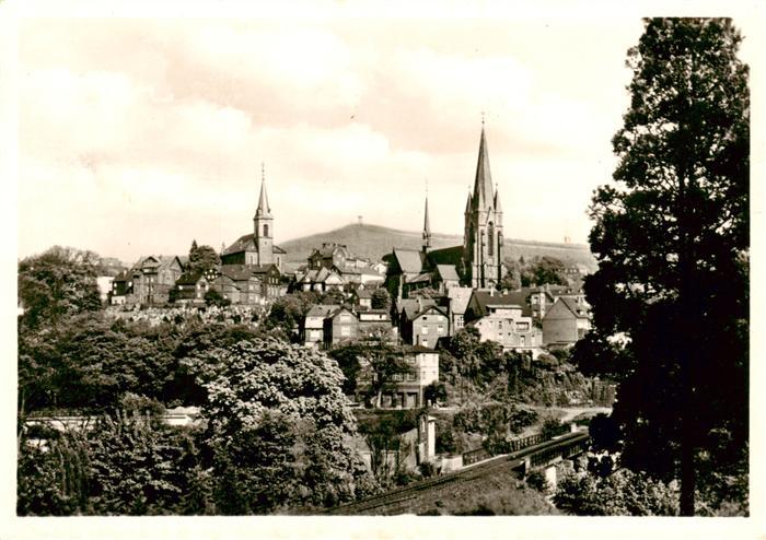 Kirchen 527m Sieg Ortspartie mit Kirchen