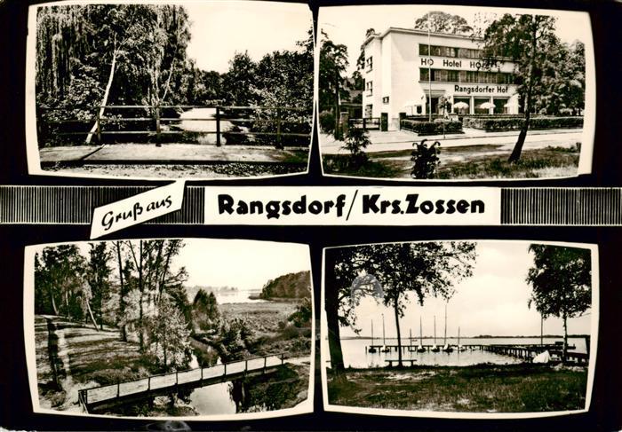 Rangsdorf Park Bruecke HO Hotel Rangsdorfer Hof Bootshafen