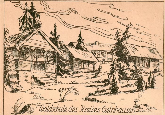 Gelnhausen Waldschule Zeichnung