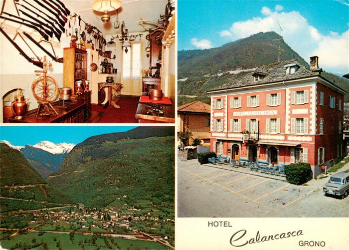 Grono TI Hotel Calancasca Jagdzimmer Panorama